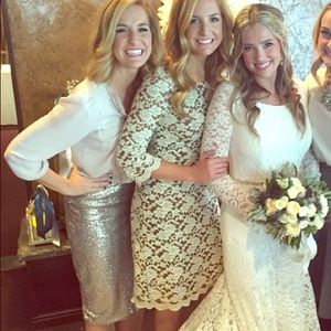 Boutique Lace Scallop Edge Dress